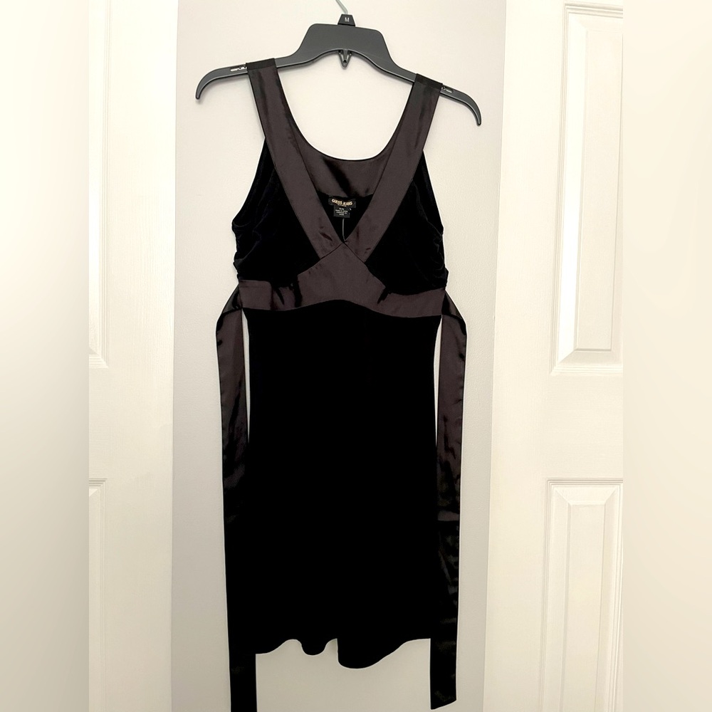 Guess Black V-Neck Dress